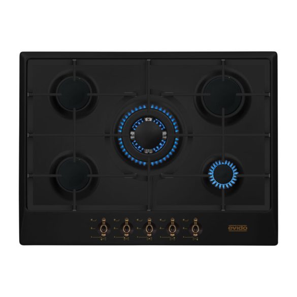 EVIDO RUSTIC gáz főzőlap wok égővel -70 cm
