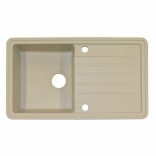 egymedencés, csepptálcás beépíthető gránit mosogatótálca