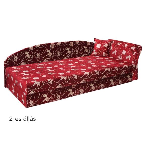 Sarok karfás heverő szivacsos 110cm