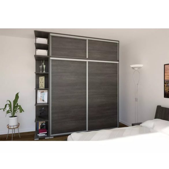 sarokpolc tolóajtós gardróbhoz