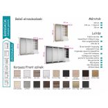 Bangkok tolóajtós gardrób 160 cm