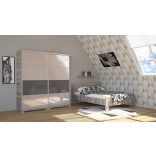 Bond tolóajtós magasfényű gardrób 200 cm