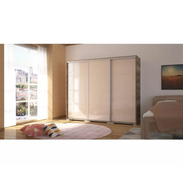 Bond tolóajtós magasfényű gardrób 239 cm