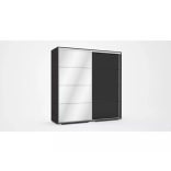 Bond tolóajtós magasfényű gardrób egy tükörrel 140 cm