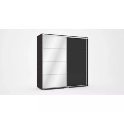 Bond tolóajtós magasfényű gardrób egy tükörrel 140 cm