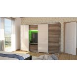 Bond tolóajtós TV-s  gardrób magasfényű kombinált 318 cm