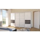 Bond tolóajtós TV-s  gardrób magasfényű kombinált 318 cm