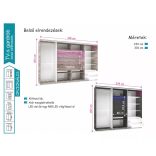 Bond tolóajtós TV-s magasfényű gardrób 239 cm