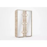 Diamond tolóajtós gardrób 120 cm