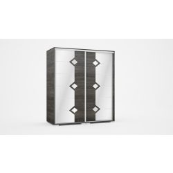 Diamond tolóajtós gardrób 140 cm
