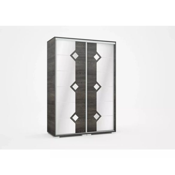Diamond tolóajtós gardrób 140 cm