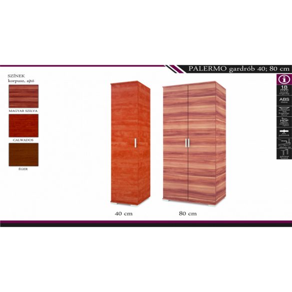 Palermo gardrób 40 cm