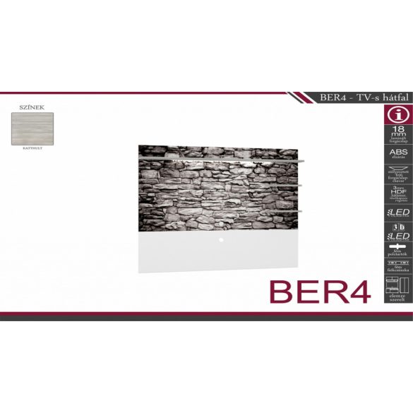 BER4 TV-s hátfal