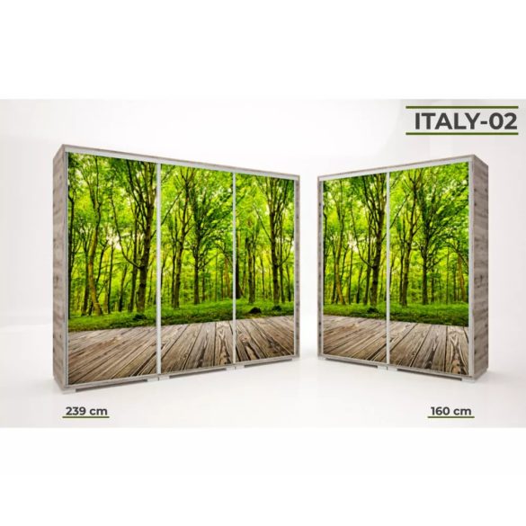 Italy Style tolóajtós gardrób, 160 cm