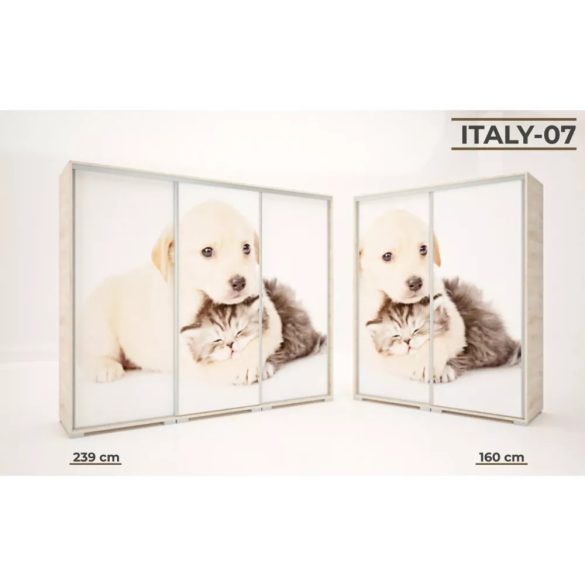 Italy Style tolóajtós gardrób, 239 cm