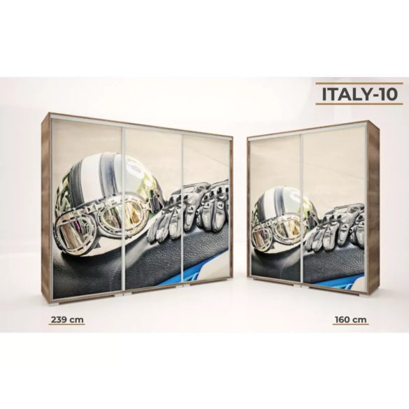 Italy Style tolóajtós gardrób, 239 cm