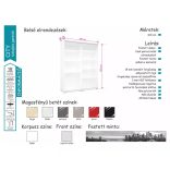 City gardrób 160 cm grafika nélkül