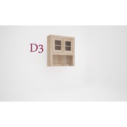 Dany D3 vitrines elem 2 ajtós