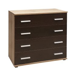 4 fiókos komód Wenge front