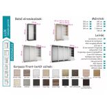 Lux tolóajtós gardrób 120 cm 