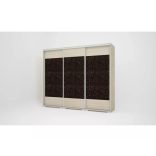 Bőr betétes tolóajtós gardrób 239cm