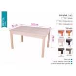 Berta asztal 120x70+40