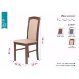 Dió váz - szövet kárpit